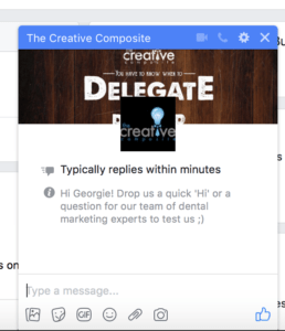 create dental facebook page