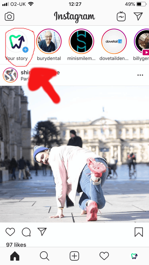 how to make an intagram story