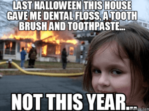 evil girl dentist meme