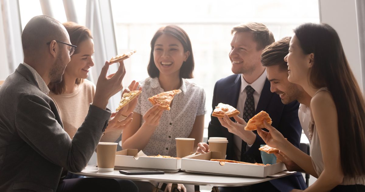 Monthly lunch as a team building activity