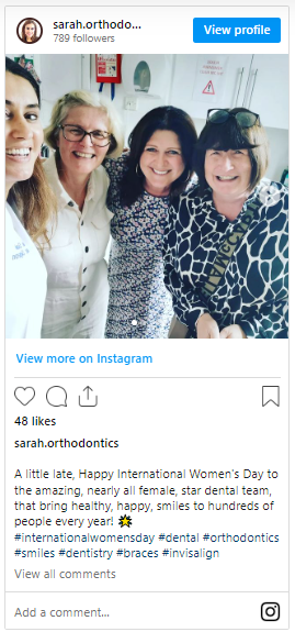Instagram marketing for dentists
